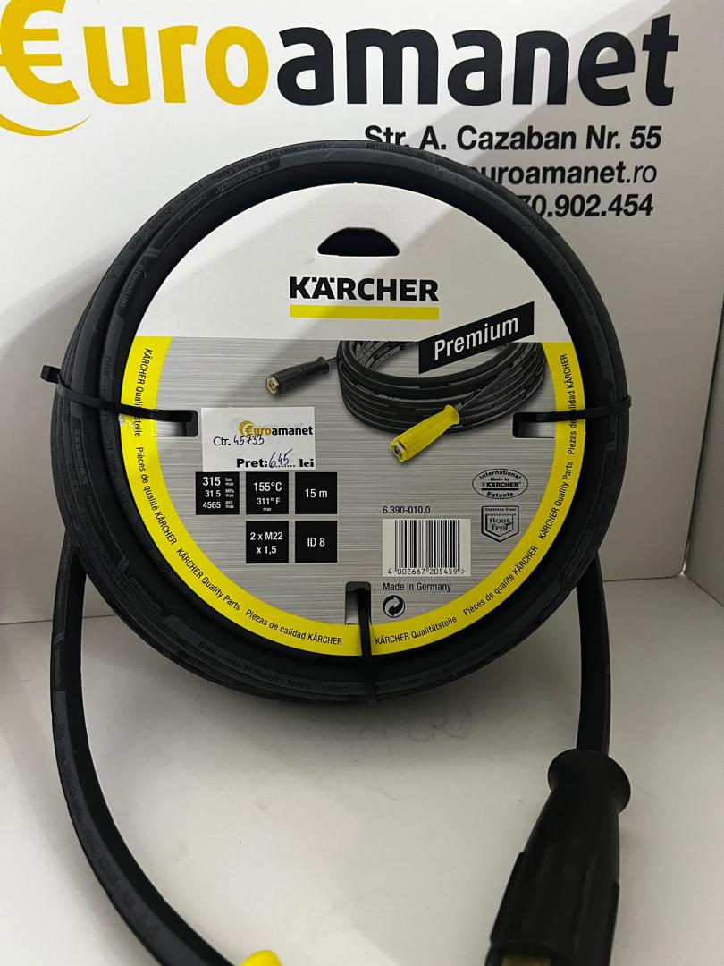 Karcher Furtun de înaltă presiune, 15 m, ID 8, 315 bar, 2 x EASY!Lock image 1