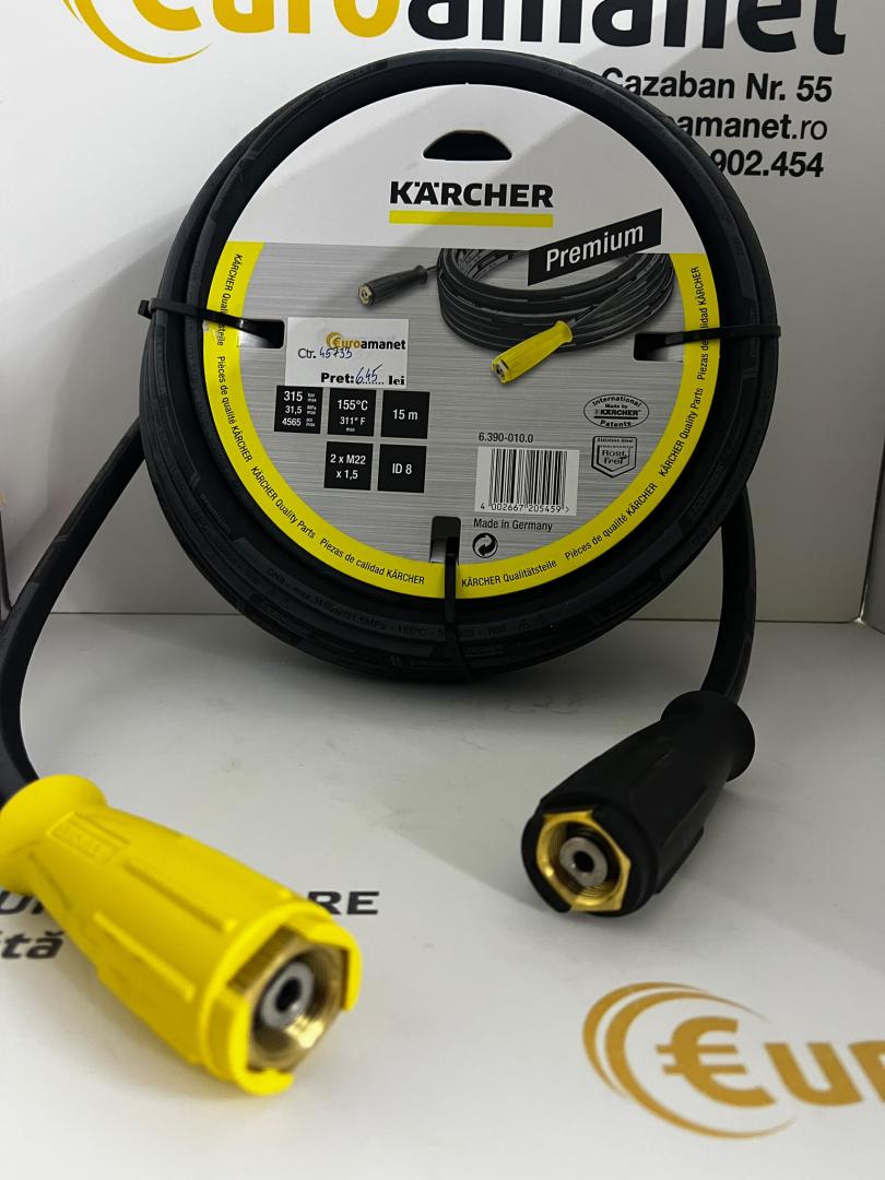 Karcher Furtun de înaltă presiune, 15 m, ID 8, 315 bar, 2 x EASY!Lock image 2