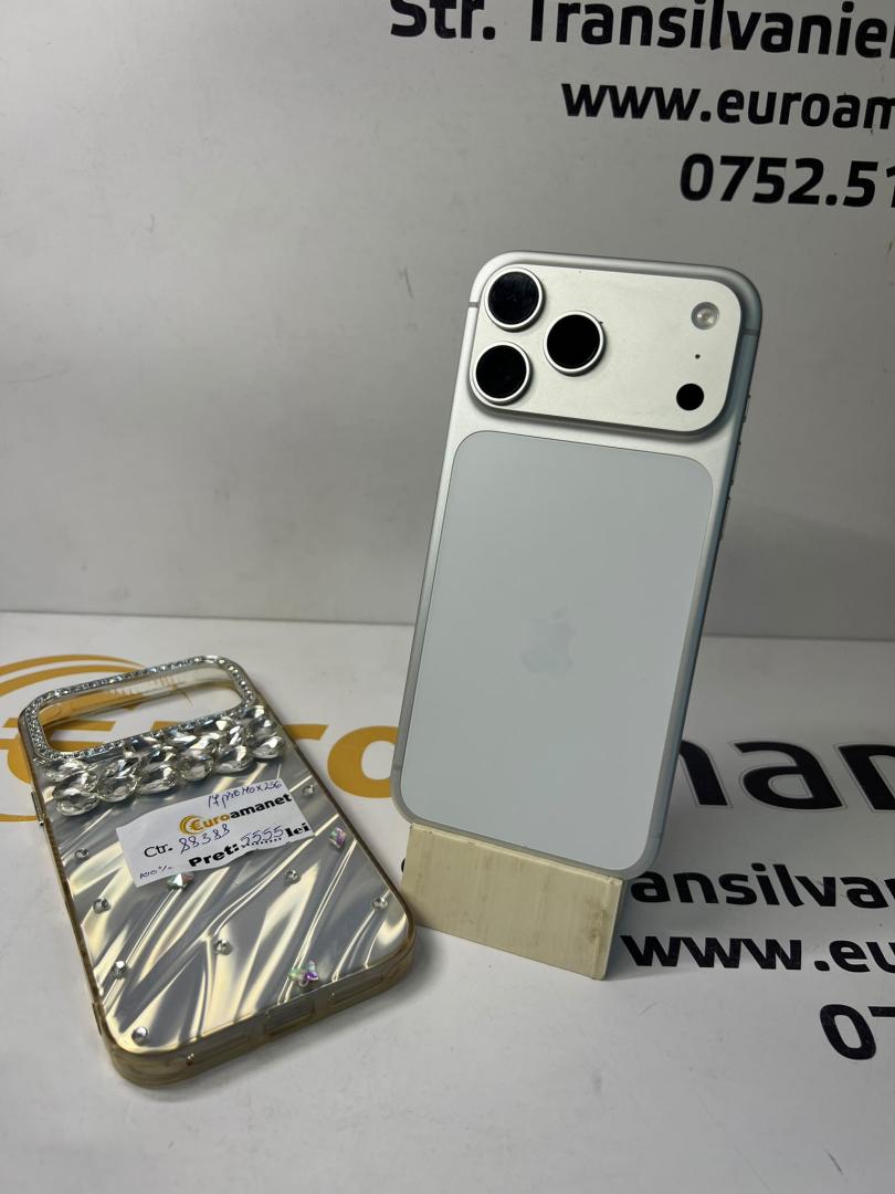 Telefon mobil Apple iPhone 17 Pro Max, 256GB, 5G, Silver, bat 100%