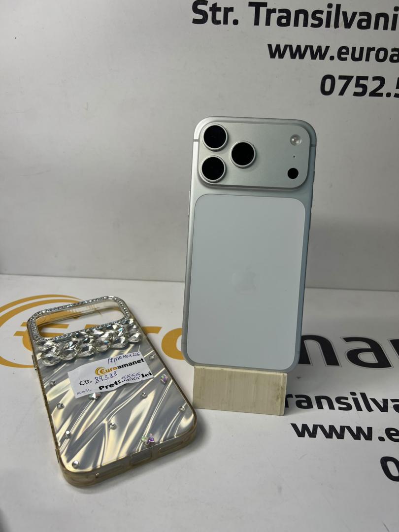 Telefon mobil Apple iPhone 17 Pro Max, 256GB, 5G, Silver, bat 100% image 2
