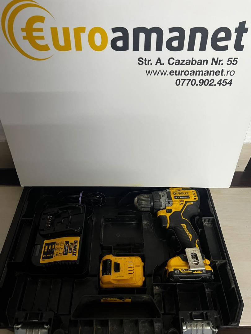 Masina compacta de insurubat DeWalt DCD701, 2 acumulatori, incarcator