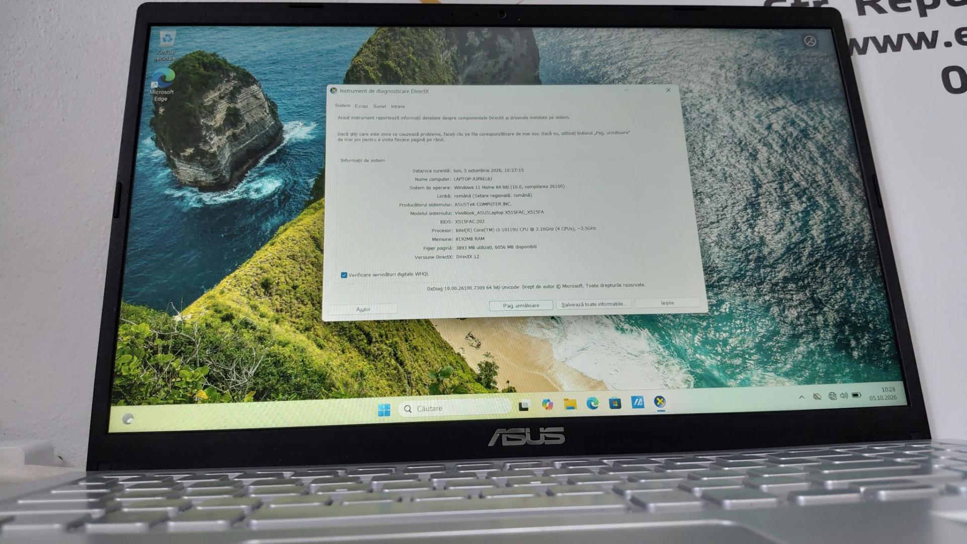 Laptop ASUS VivoBook, 8GB, 256GB SSD, Intel® UHD Graphics image 2
