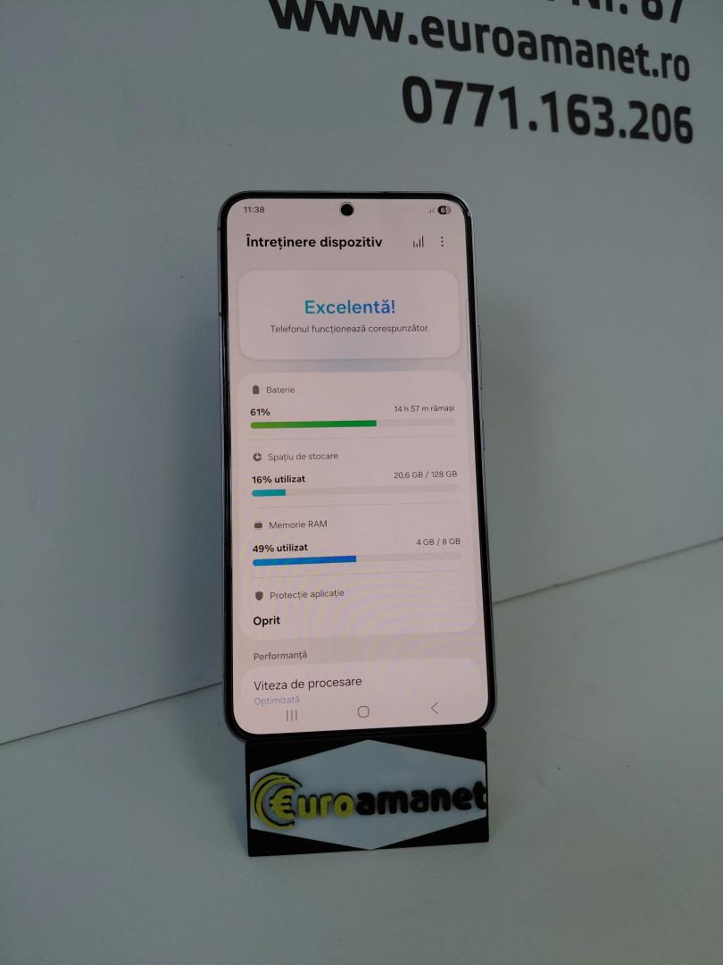 Telefon mobil Samsung Galaxy S22, Dual SIM, 128GB, 8GB RAM, 5G