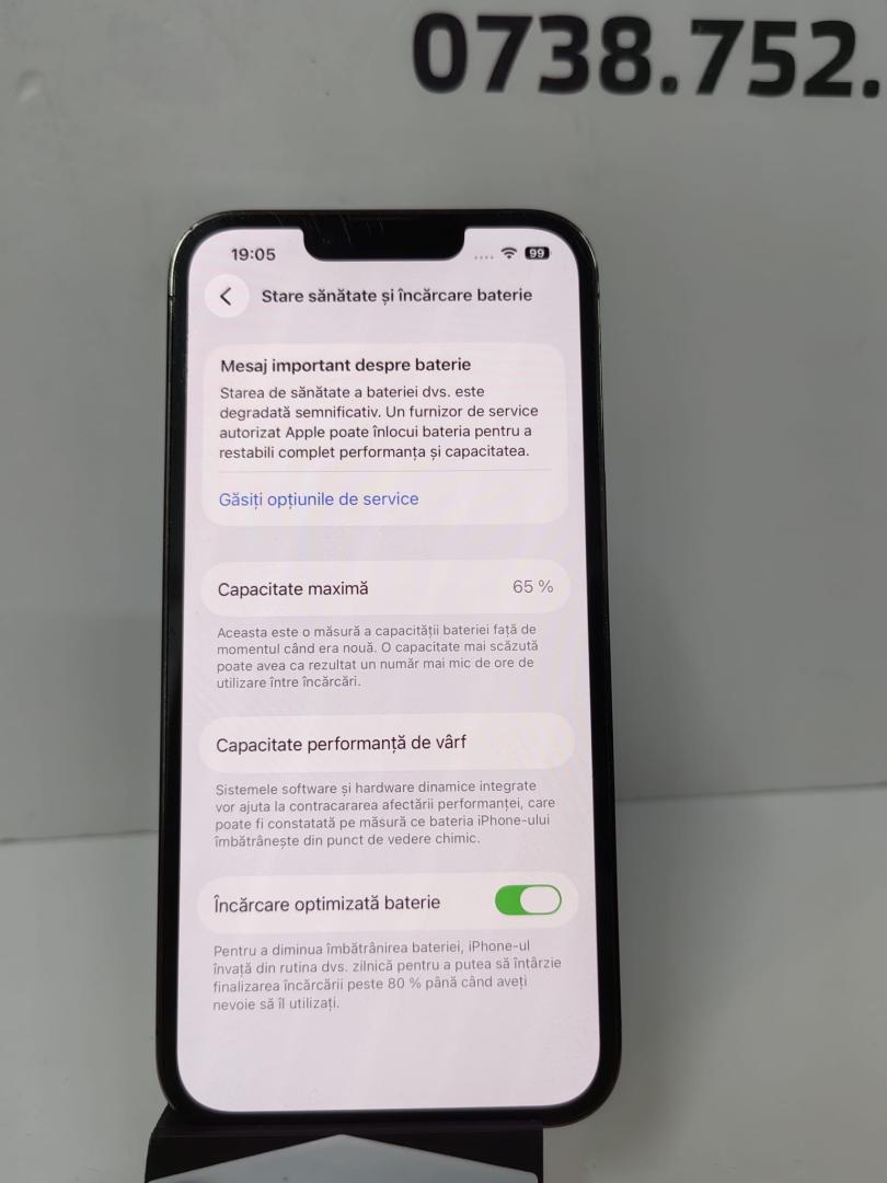 Telefon mobil Apple iPhone 13 Pro, 128GB,65 BAT image 2
