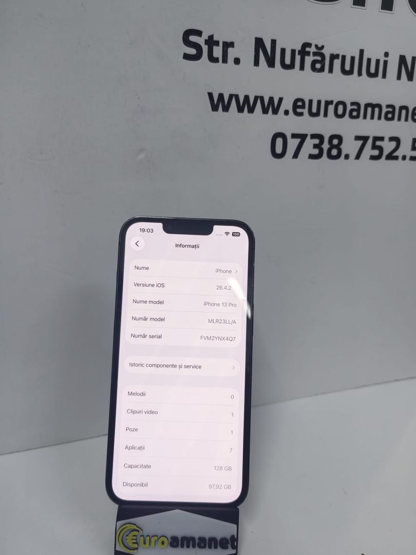 Telefon mobil Apple iPhone 13 Pro, 128GB,65 BAT image 3