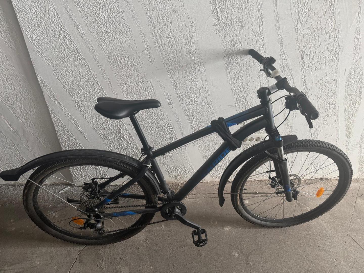 ROCKRIDER Bicicletă de Munte Touring 27,5" ST 120 - Negru/Albastru