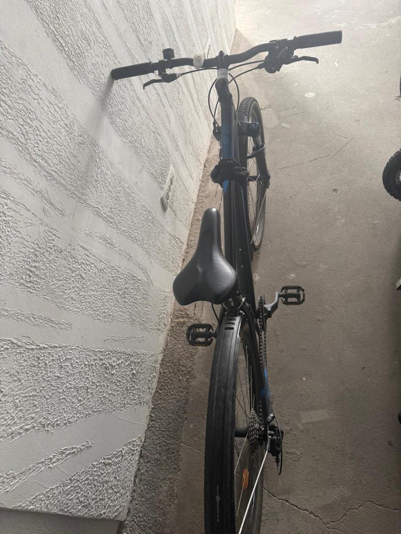 ROCKRIDER Bicicletă de Munte Touring 27,5" ST 120 - Negru/Albastru image 1