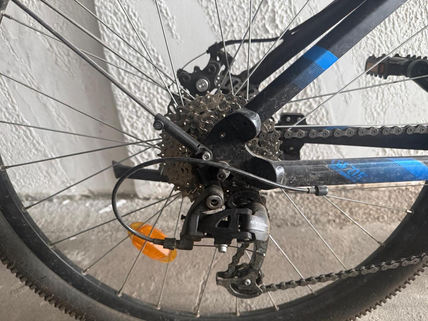 ROCKRIDER Bicicletă de Munte Touring 27,5" ST 120 - Negru/Albastru image 2