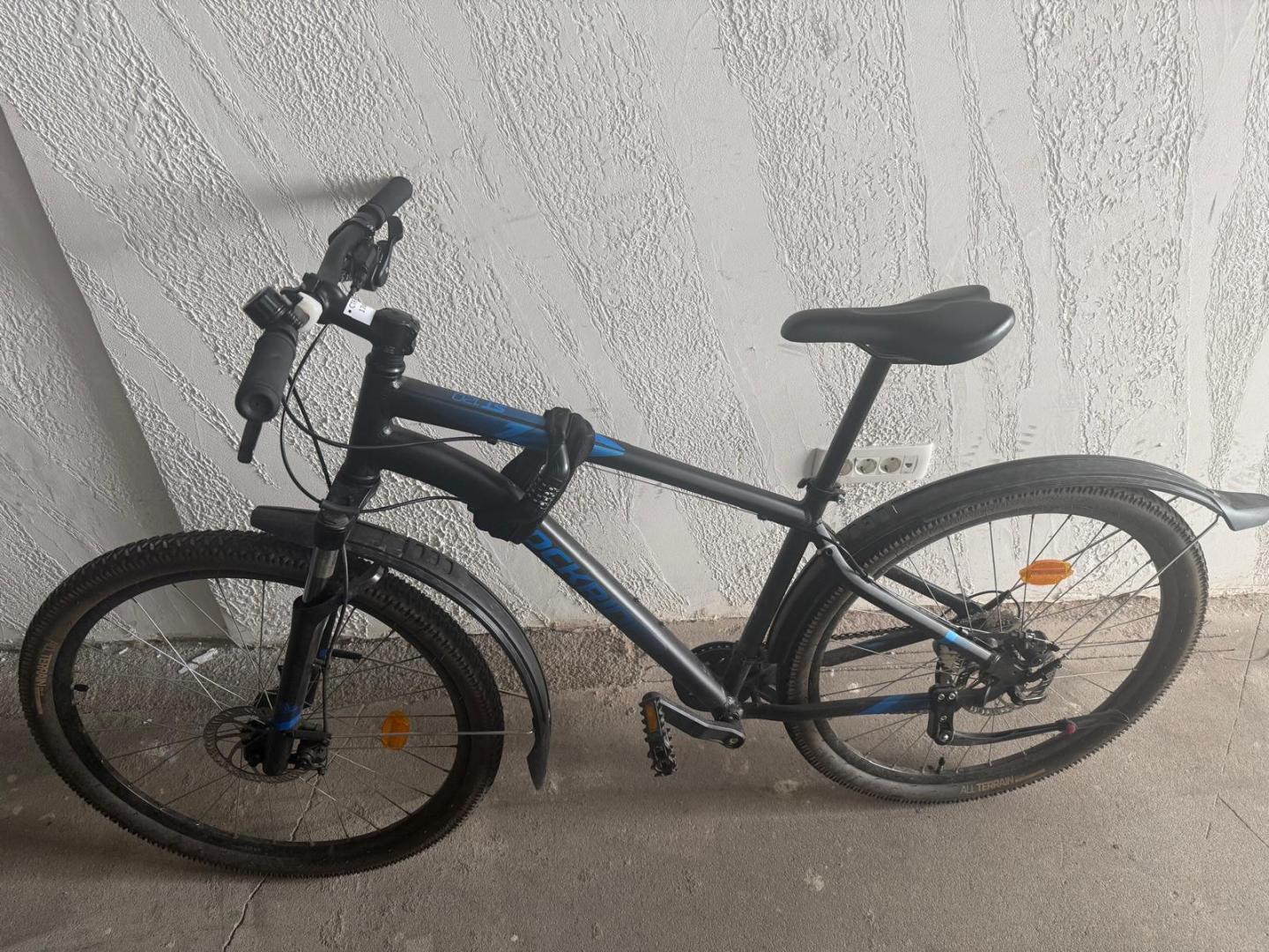 ROCKRIDER Bicicletă de Munte Touring 27,5" ST 120 - Negru/Albastru image 5