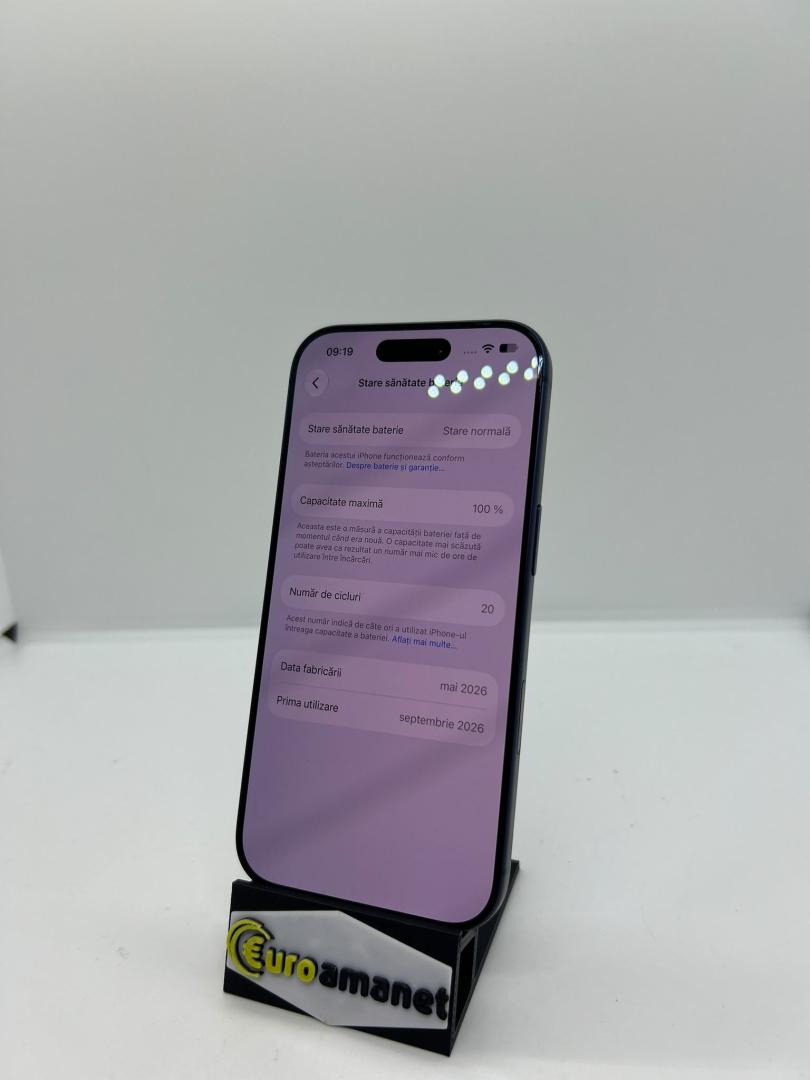 Telefon mobil Apple iPhone 17 Pro, 256GB, 5G, Deep Blue,100% bat. image 3