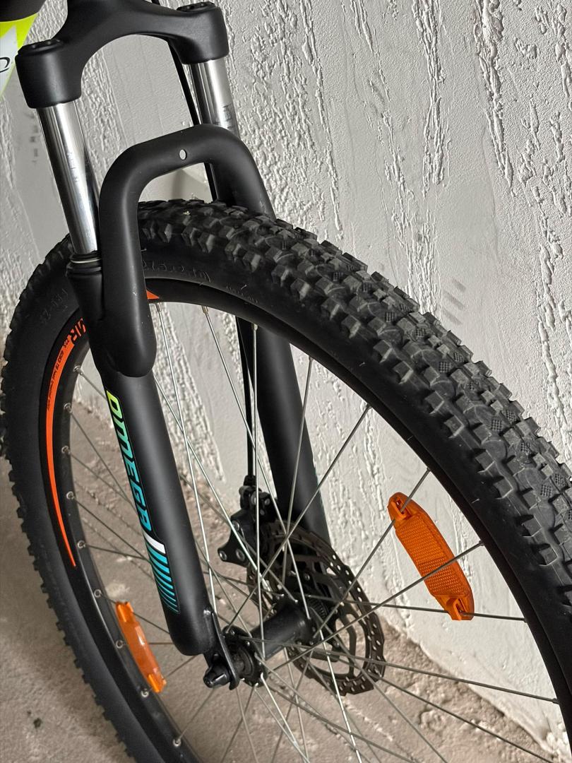 Bicicleta mountainbike Omega Thomas, roata 29", 21 viteze, schimbator Shimano, frana disc mecanica, Negru image 2