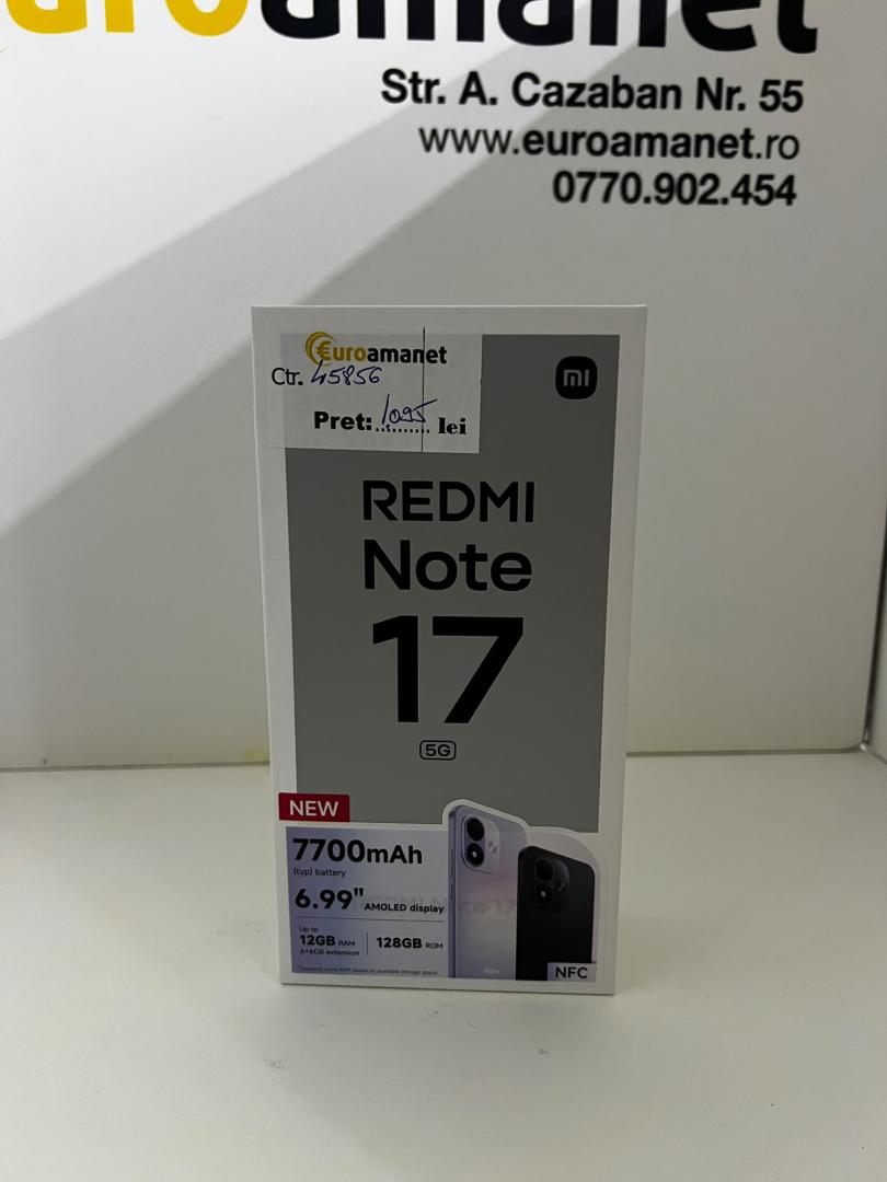 Telefon mobil Xiaomi REDMI Note 17, 128GB, 6GB RAM image 1