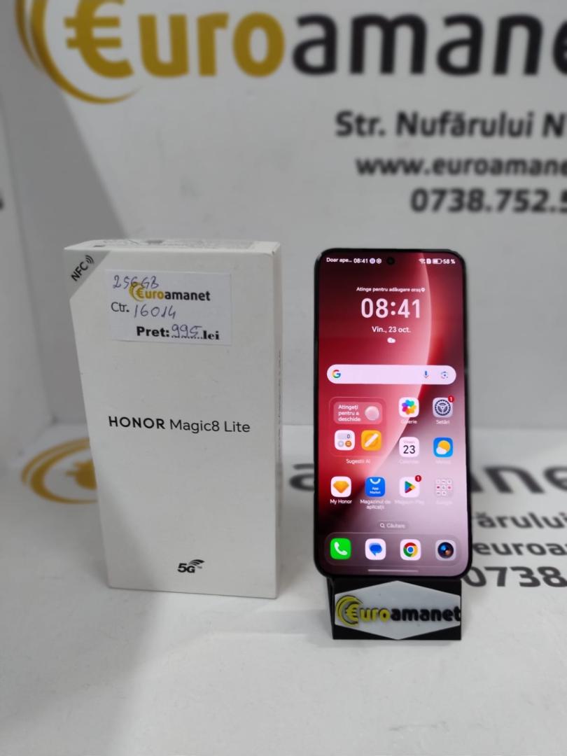 Telefon mobil Honor Magic 8 Lite, 8GB RAM, 256GB, 5G, Midnight Black image 1