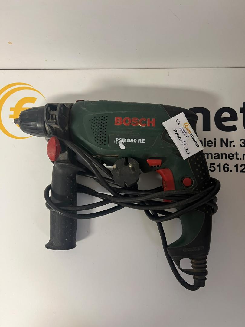 Masina de gaurit cu percutie Bosch PSB 650 RE, 650 W, 3000 RPM