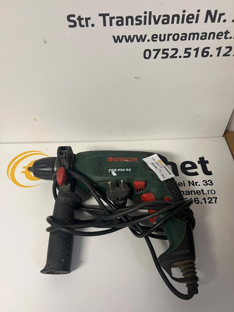 Masina de gaurit cu percutie Bosch PSB 650 RE, 650 W, 3000 RPM image 1