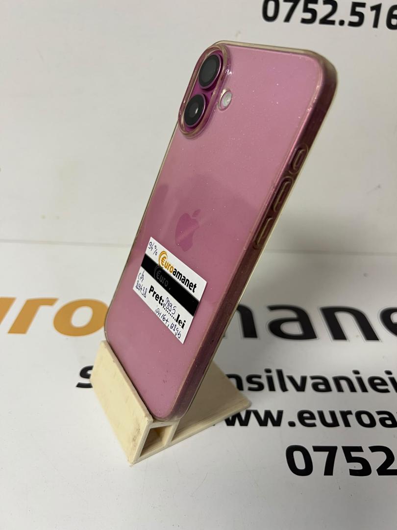 Telefon mobil Apple iPhone 16 Plus, 128GB, Baterie 94% image 1