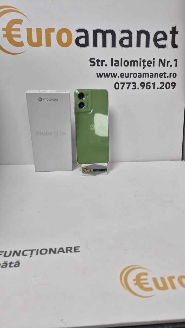 Telefon mobil Motorola g06, Dual SIM, 256GB, 4GB RAM, Tendril Green image 1