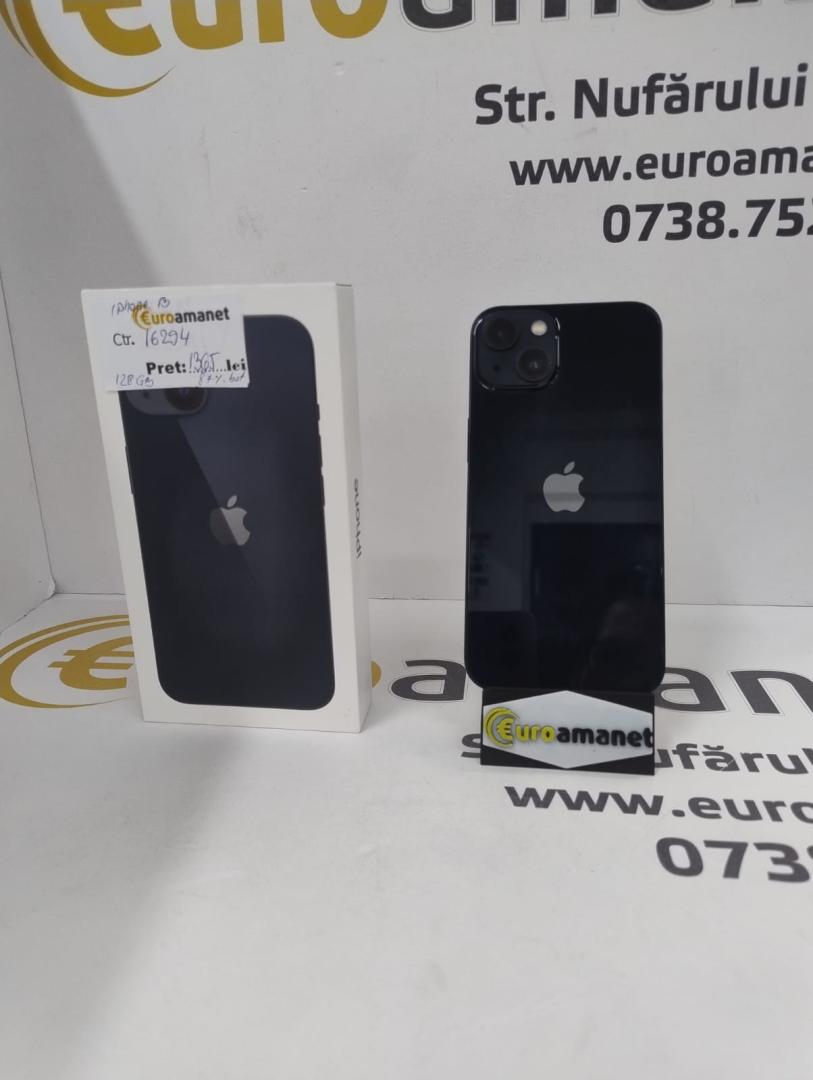 Telefon mobil Apple iPhone 13, 128GB, 5G, Midnight cu incarcator image 3