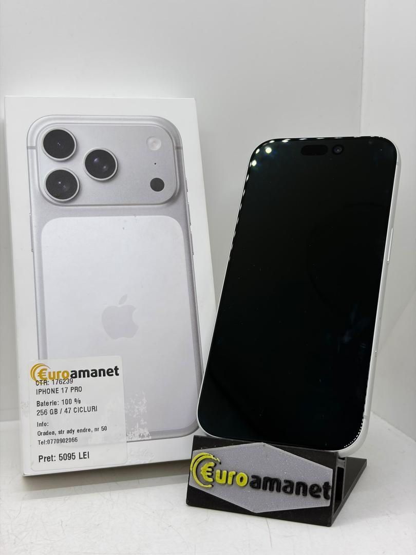 Telefon mobil Apple iPhone 17 Pro, 256GB, 5G, Silver image 1