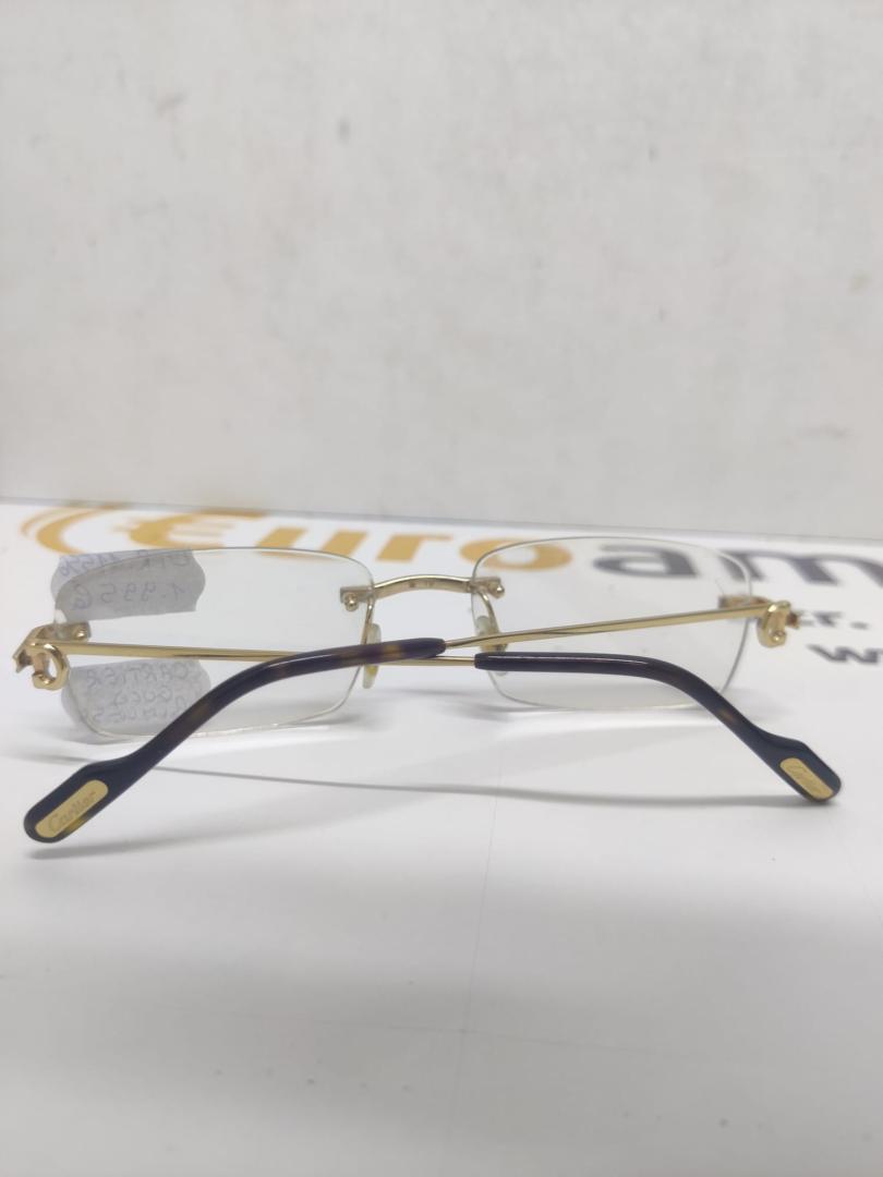 CARTIER Gold Rimless 55MM-140MM Men's Eyewear CT0259O 002 image 1