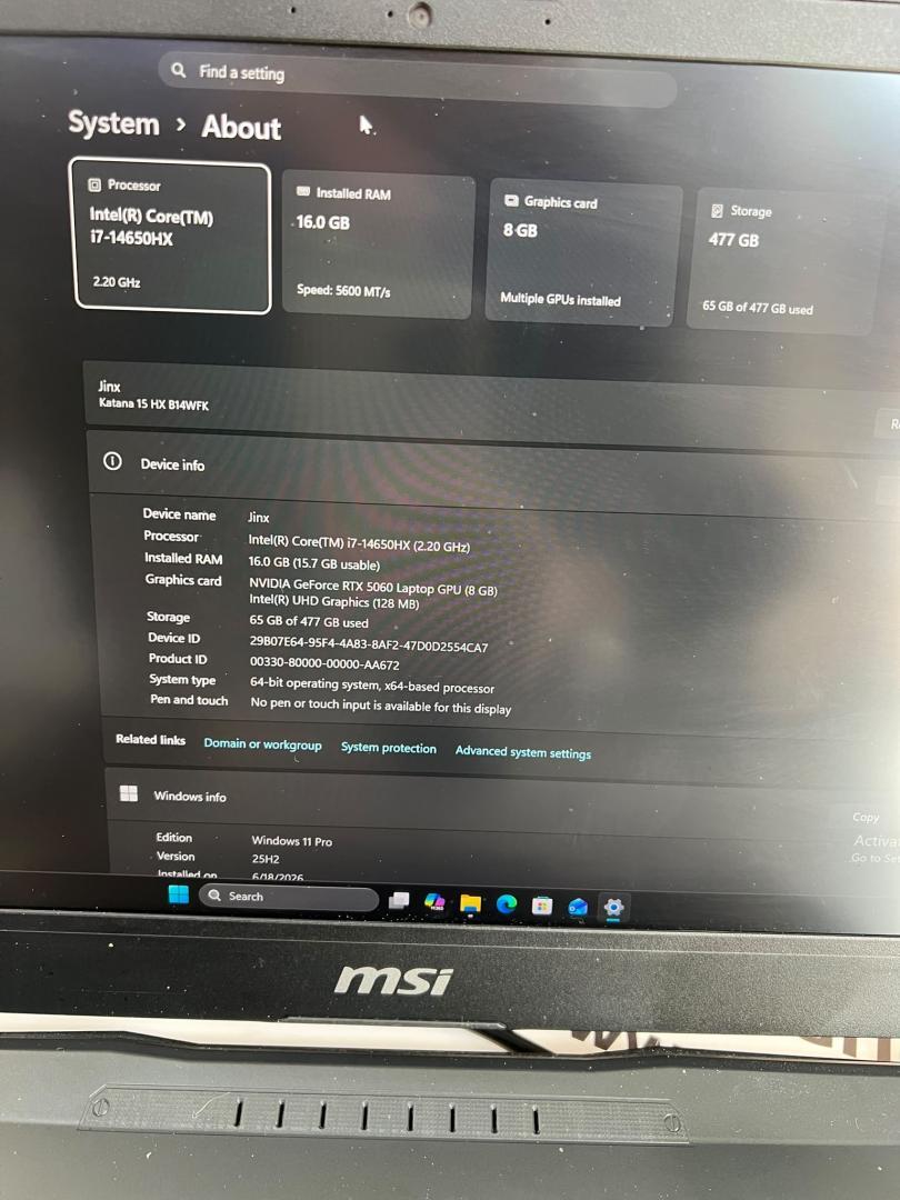 Laptop Gaming MSI Katana 15 image 4