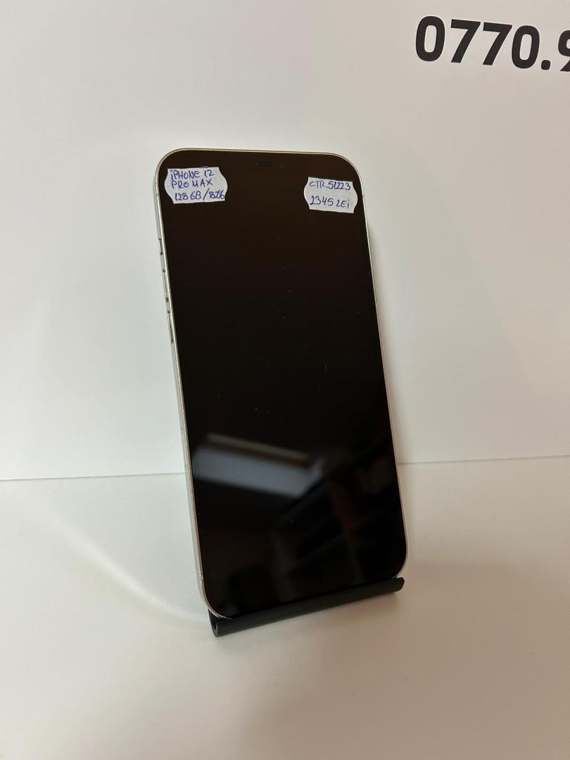 Telefon mobil Apple iPhone 12 Pro Max, Baterie 82%, 128GB, Silver image 3