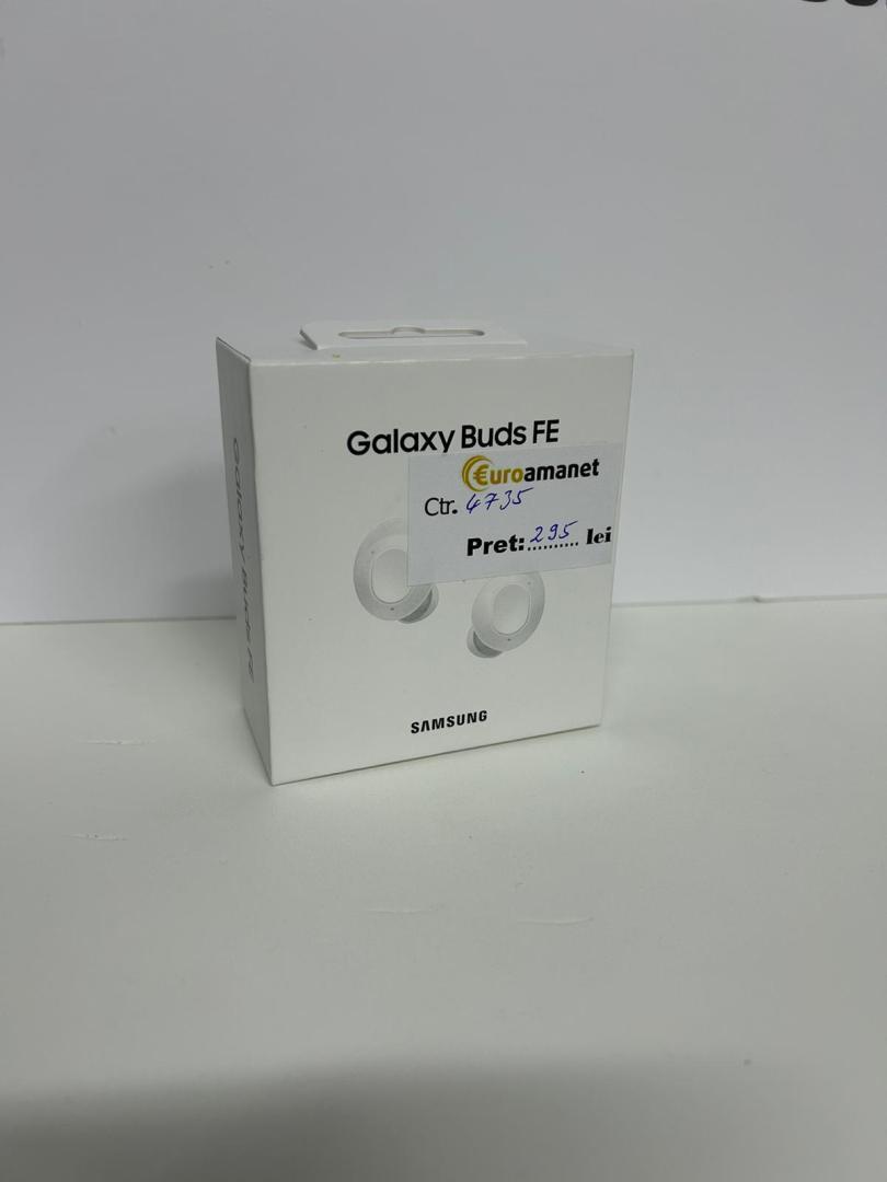 Casti bluetooth Samsung Galaxy Buds FE, White Sigilate  image 1
