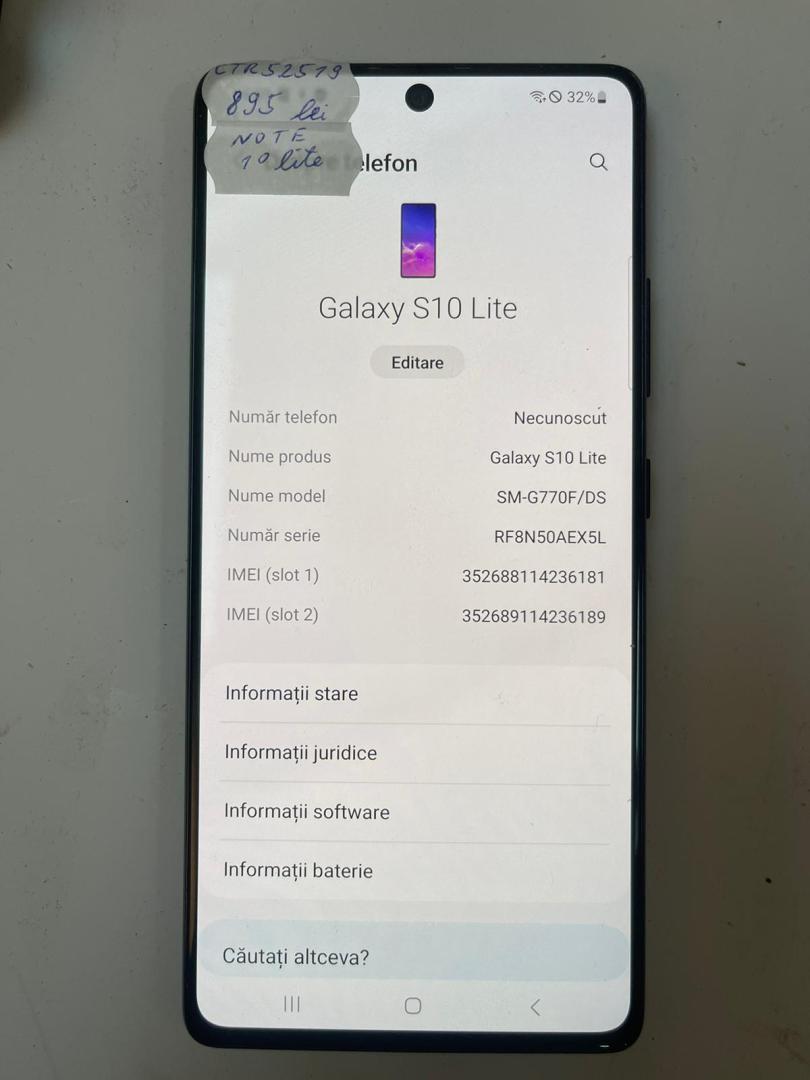 Telefon mobil Samsung Galaxy S10 LITE,  128GB, 8GB RAM, 4G, Black image 4