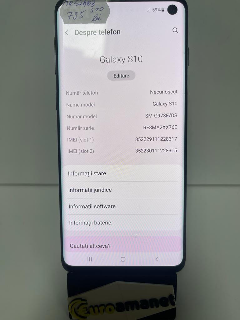 Samsung Galaxy S10, Dual SIM, 128GB BLACK image 3