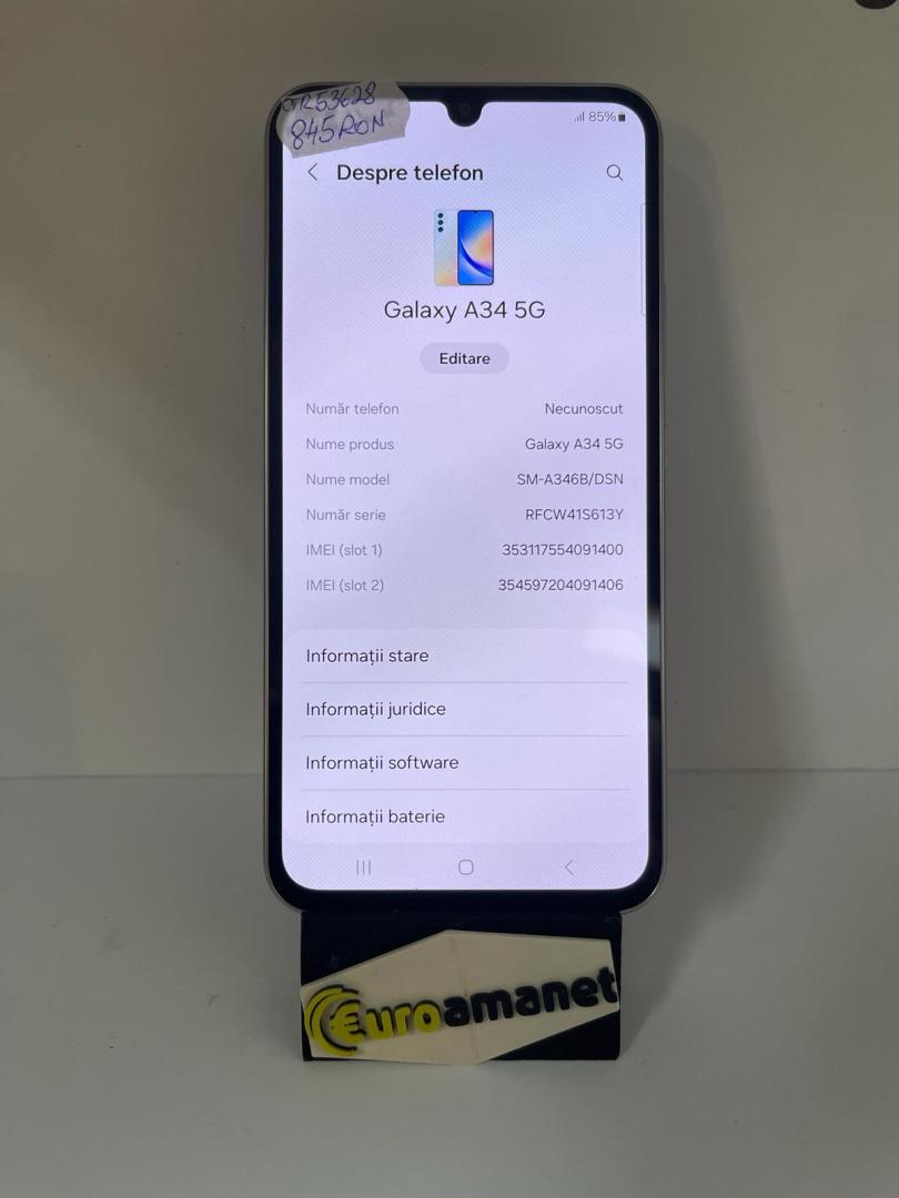 Samsung Galaxy A34, Dual SIM, 6GB RAM, 128GB image 1