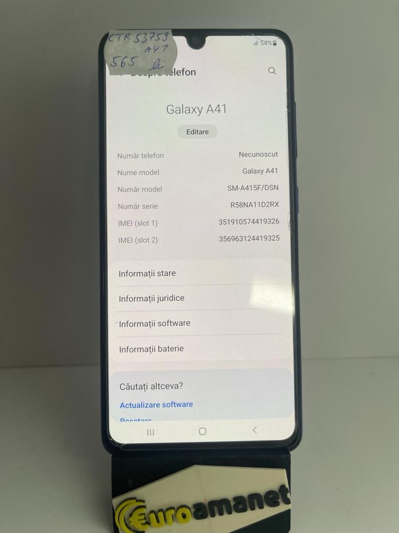 Samsung Galaxy A41, Dual SIM, 64GB image 1