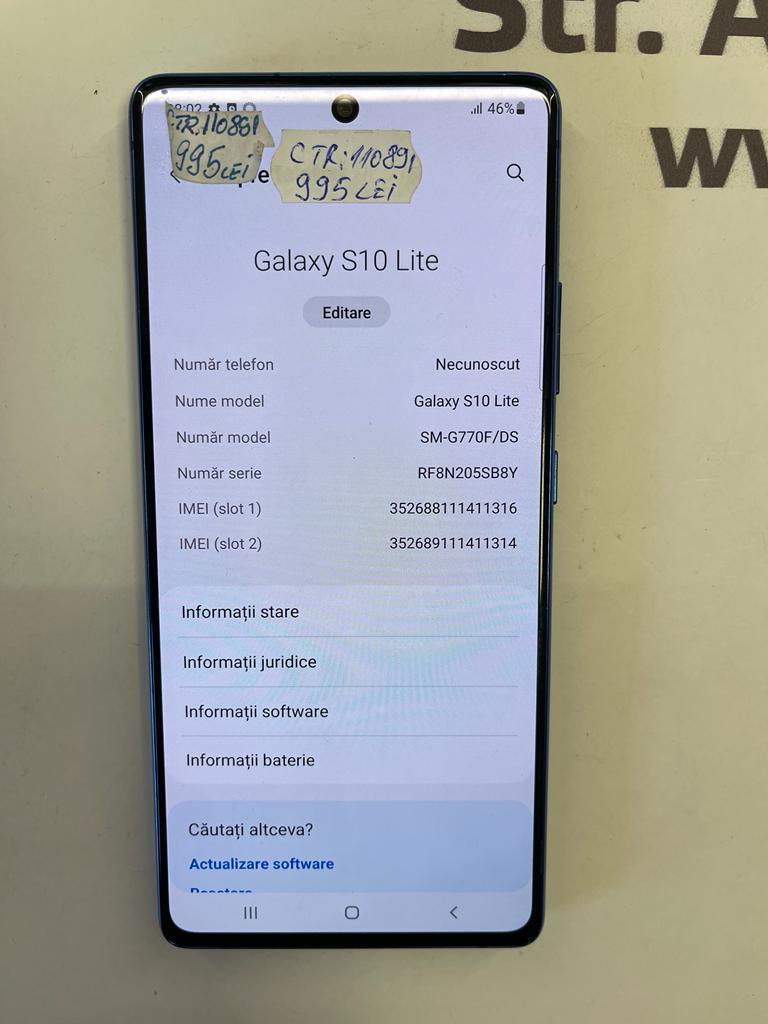 Telefon mobil Samsung Galaxy S10 LITE, Dual SIM, 128GB, 8GB RAM, 4G image 2