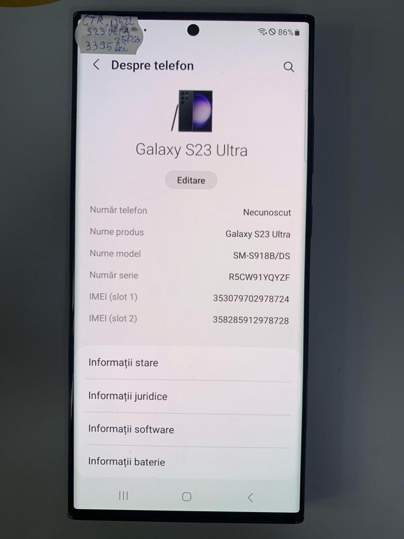  Samsung Galaxy S23 Ultra, Dual SIM, 8GB RAM, 256GB image 3