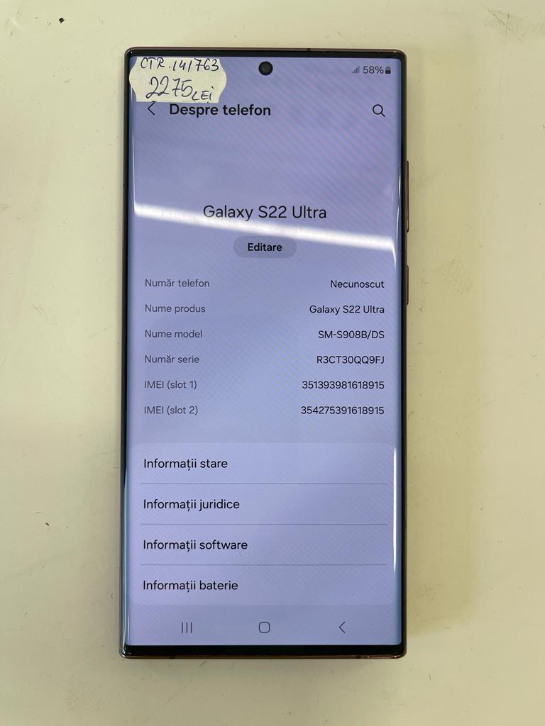 Samsung Galaxy S22 Ultra, Dual SIM, 128GB image 2