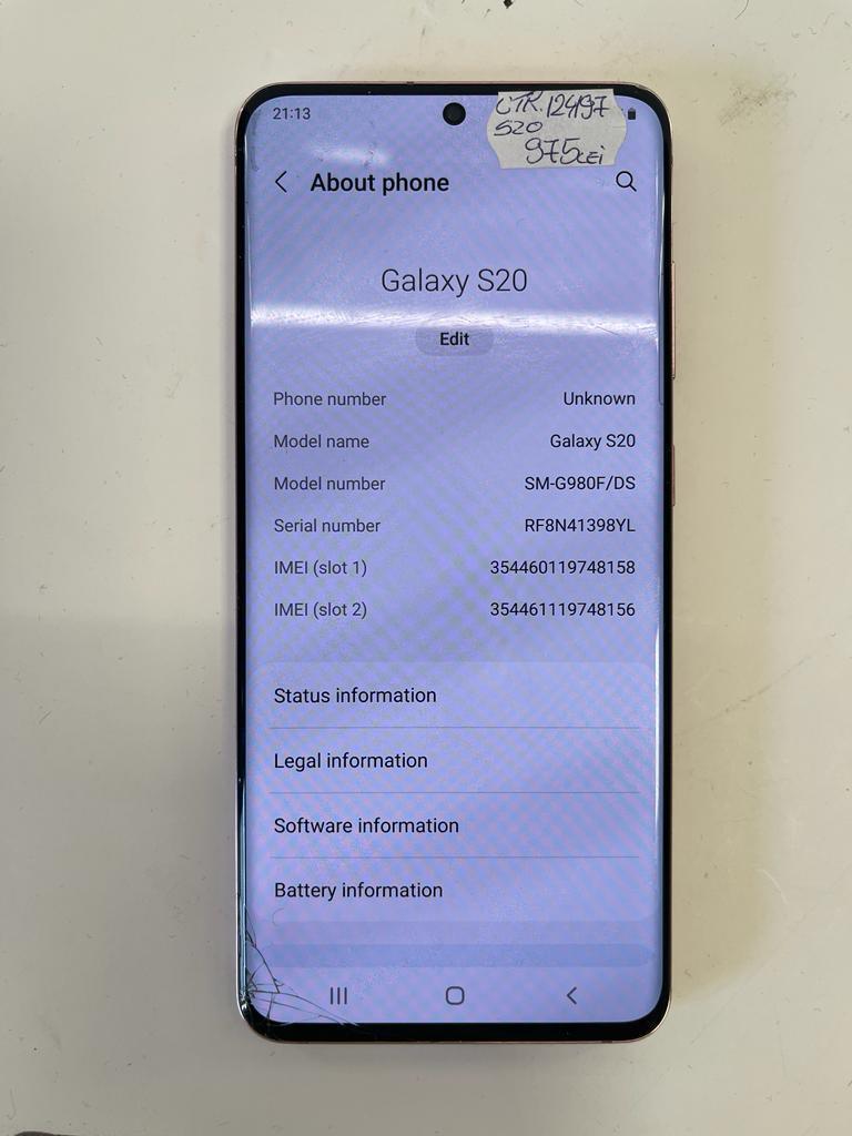  Samsung Galaxy S20, Dual SIM, 128GB image 3
