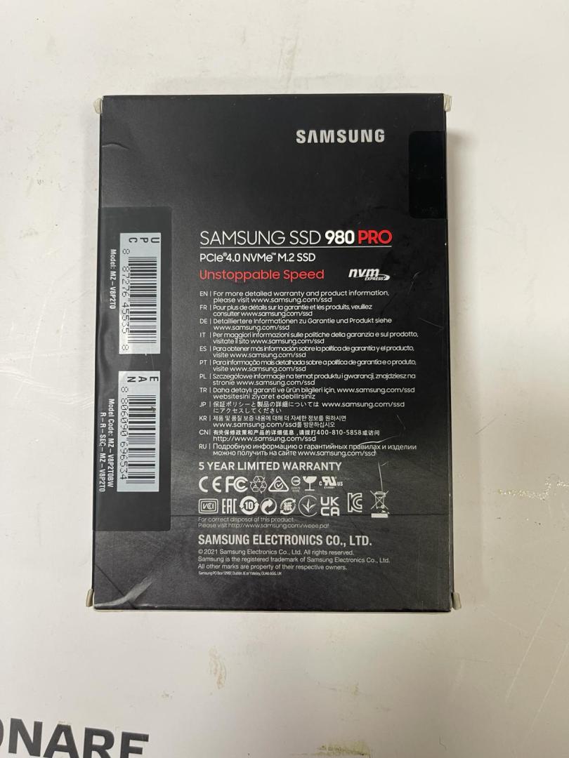 Solid State Drive (SSD) Samsung 980 PRO Gen.4, 2TB, NVMe, M.2 image 2