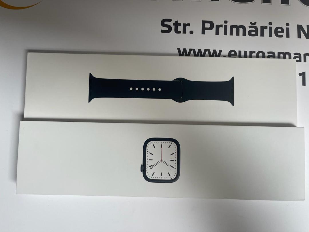 Apple Watch 7, GPS, Cellular, Carcasa Midnight Aluminium 45mm image 1