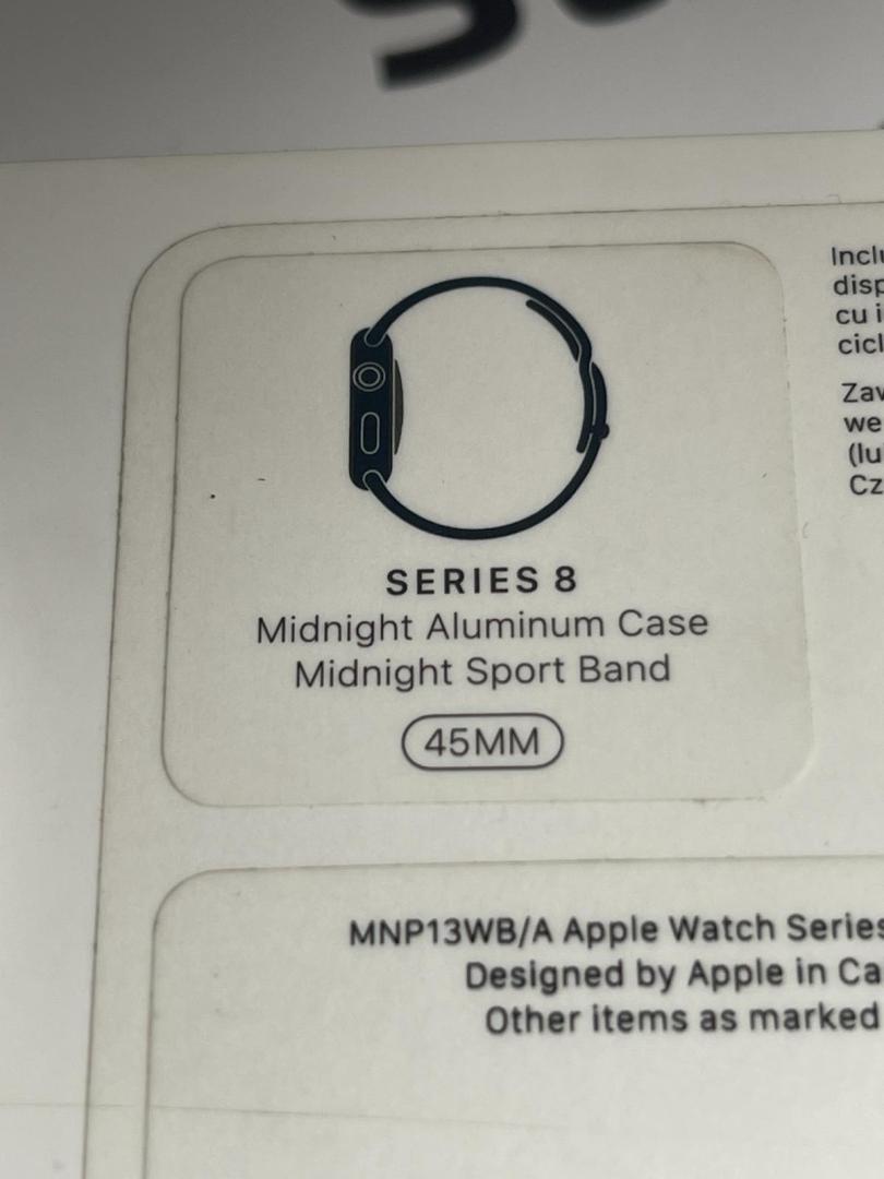 Apple Watch 8, GPS, Cellular, Carcasa Midnight Aluminium 45mm image 5