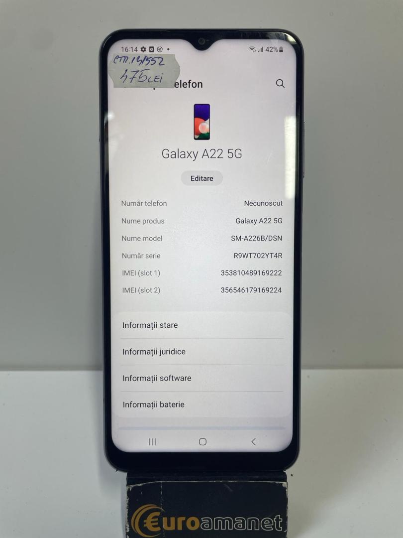 Samsung Galaxy A22, Dual SIM, 64GB image 2