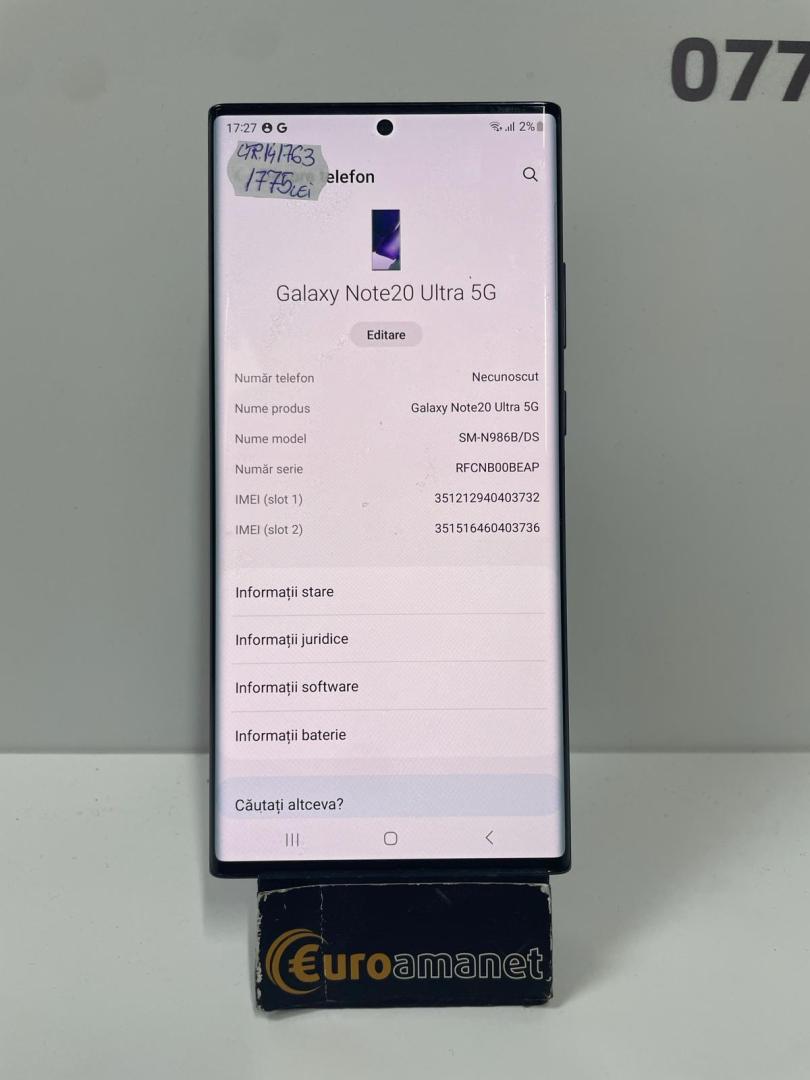  Samsung Galaxy Note 20 Ultra, Dual SIM, 256GB image 1