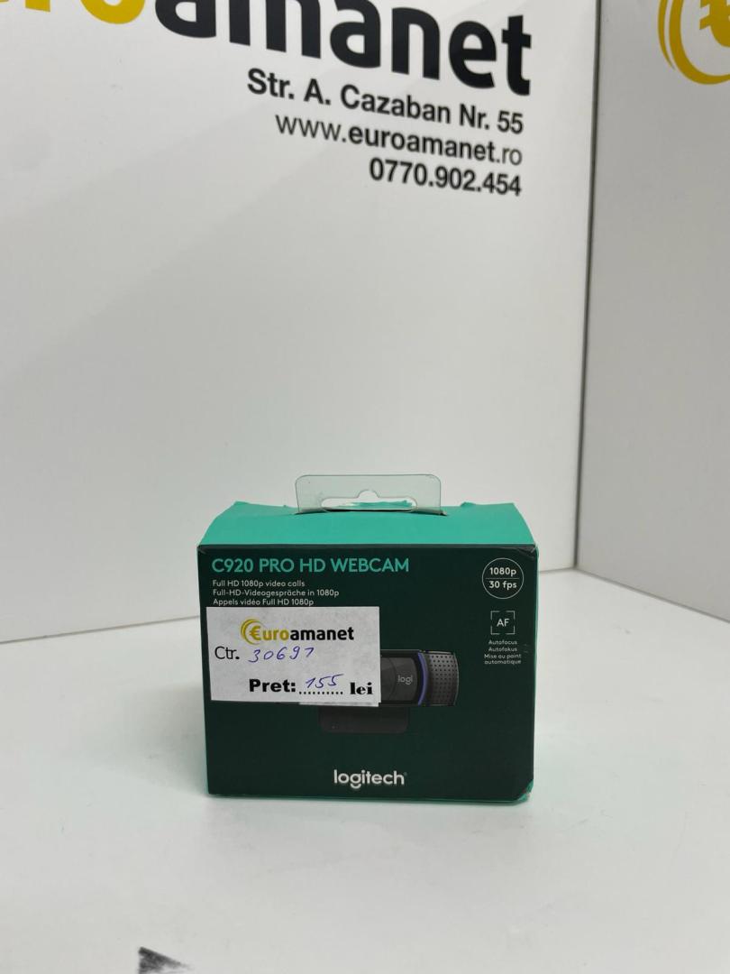 Camera web Logitech HD Pro C920, Full HD, Negru image 1
