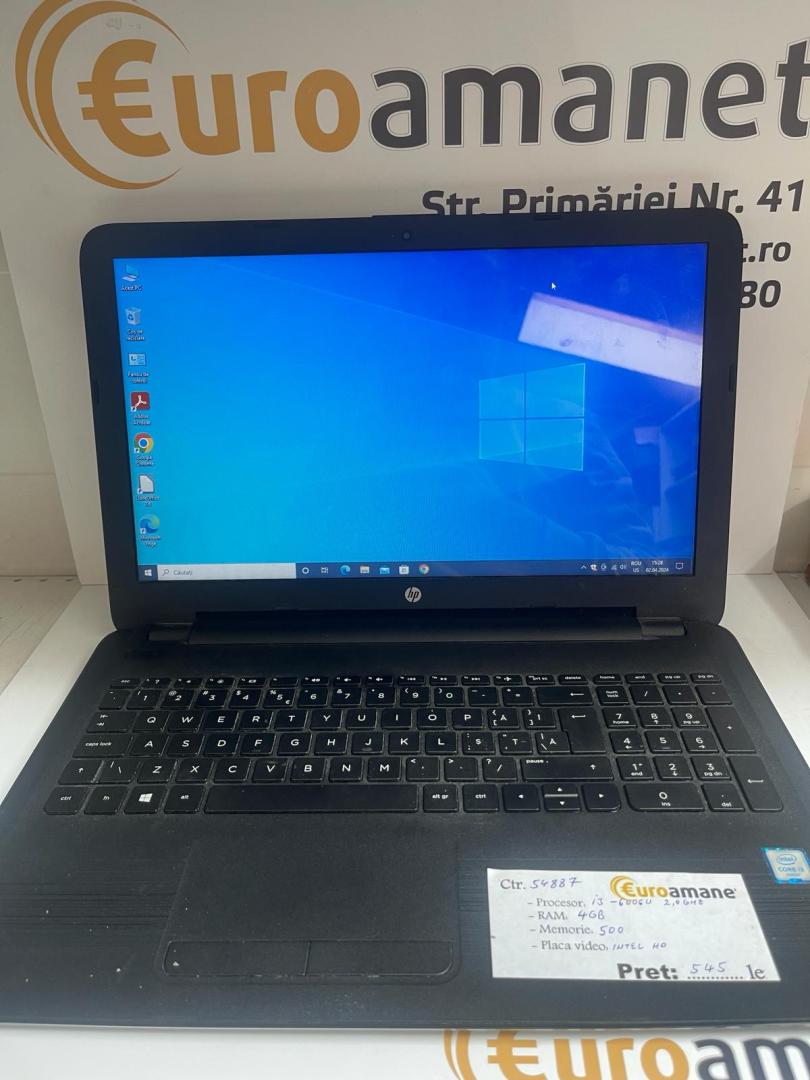 Laptop HP 250 G6 cu procesor Intel® Core™ i3-6006U