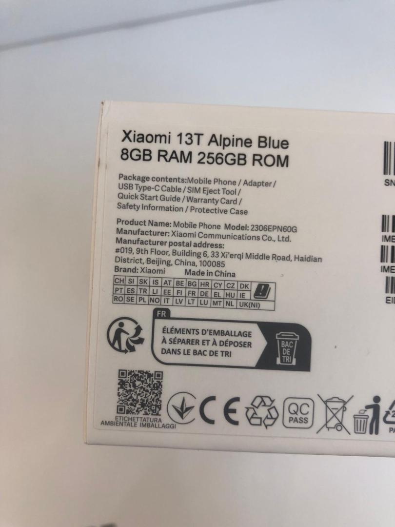 Xiaomi 13T, 8GB RAM, 256GB, 5G, Alpine Blue Factura+Garantie Nou Neactivat image 3