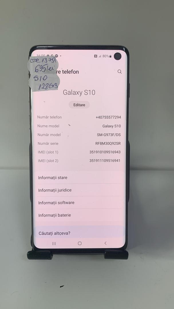 Samsung Galaxy S10, Dual SIM, 128GB, 8GB RAM, 4G image 2