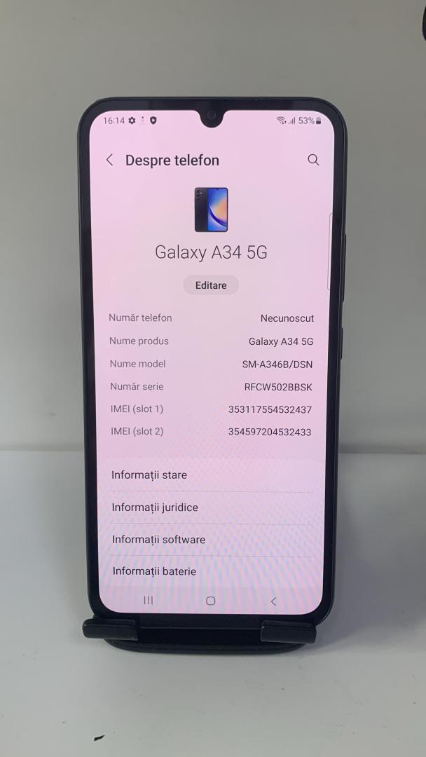  Samsung Galaxy A34, Dual SIM, 6GB RAM, 128GB, 5G image 2