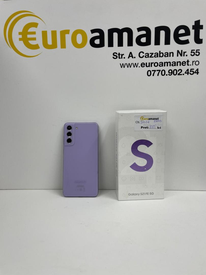 Telefon mobil Samsung Galaxy S21 FE, Dual SIM, 256GB, 8GB RAM, 5G, Lavender image 2