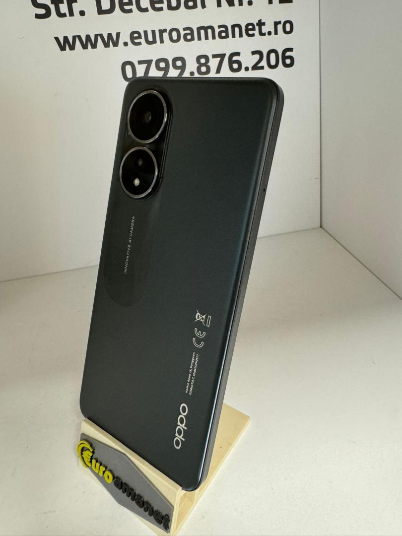 Telefon mobil OPPO A58, Dual SIM, 128GB, 6GB RAM, 4G, Glowing Black image 3