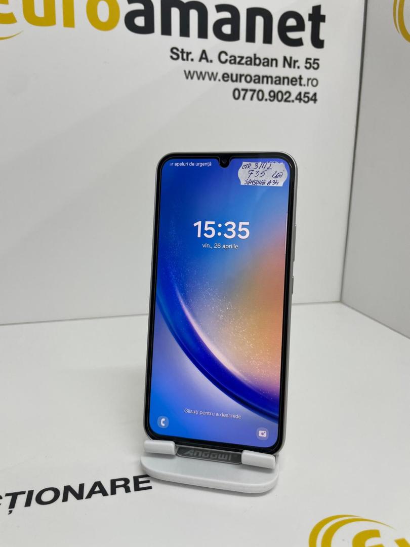 Samsung Galaxy A34, Dual SIM, 6GB RAM, 128GB, 5G, Silver image 1