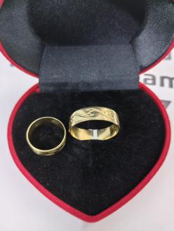 Set verighete aur 14k 