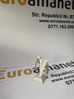 cercei aur 14 k 